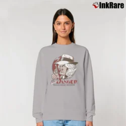 Women’s Nick Danger Third Eye 1970s Marvel Comics Movie Relaxed Sweatshirt in sport grey | Soft, Laid-Back Vibe