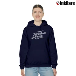 Women’s Nickel Creek 2014 Music Tour Cozy Hoodie in navy | Warm, Structured, Stylish