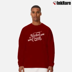 Men’s Nickel Creek 2014 Music Tour Long-Sleeve Shirt in maroon | Sleek, Lightweight, Year-Round Wear