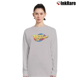 Women’s Nickelodeon Henry Danger Blue Logo Long-Sleeve Top in sport grey | Sleek, Versatile, All-Season