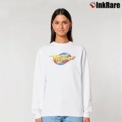 Women’s Nickelodeon Henry Danger Blue Logo Relaxed Sweatshirt in white | Soft, Laid-Back Vibe
