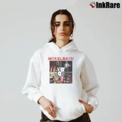 Women’s nickleback perform on stage rock concert photo Cozy Hoodie in white | Warm, Structured, Stylish