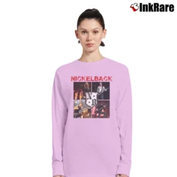 Women’s nickleback perform on stage rock concert photo Long-Sleeve Top in light pink | Sleek, Versatile, All-Season