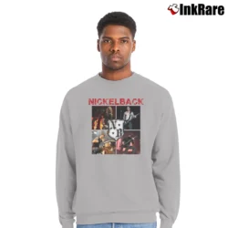 Men’s nickleback perform on stage rock concert photo Crewneck Sweatshirt in sport grey | Cozy Fabric, Clean Style