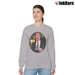 Women’s Nigel Farage Political Statement Relaxed Sweatshirt in sport grey | Soft, Laid-Back Vibe