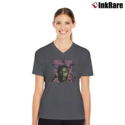 Women’s Nike Bo Knows Bo Jackson 90s V-Neck Tee in charcoal | Chic Neckline, Soft Texture