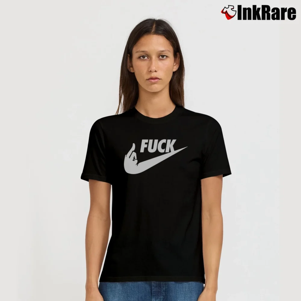 Women’s Nike Fuck Signature T-Shirt in black | Soft, Flattering Fit