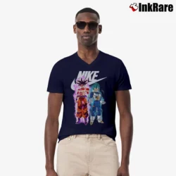 Men’s Nike Goku And Vegeta Mashup V-Neck Tee in navy | Sharp, Breathable, Everyday Staple