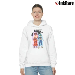 Women’s Nike Goku Vegeta Mashup Cozy Hoodie in white | Warm, Structured, Stylish