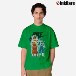 Men’s Nike Goku Vegeta Mashup Classic T-Shirt in irish green | Soft, Breathable Everyday Wear