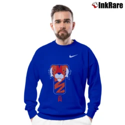 Men’s Nike Golf TW Tiger Woods Frank Crewneck Sweatshirt in royal blue | Cozy Fabric, Clean Style