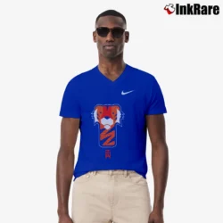 Men’s Nike Golf TW Tiger Woods Frank V-Neck Tee in royal blue | Sharp, Breathable, Everyday Staple