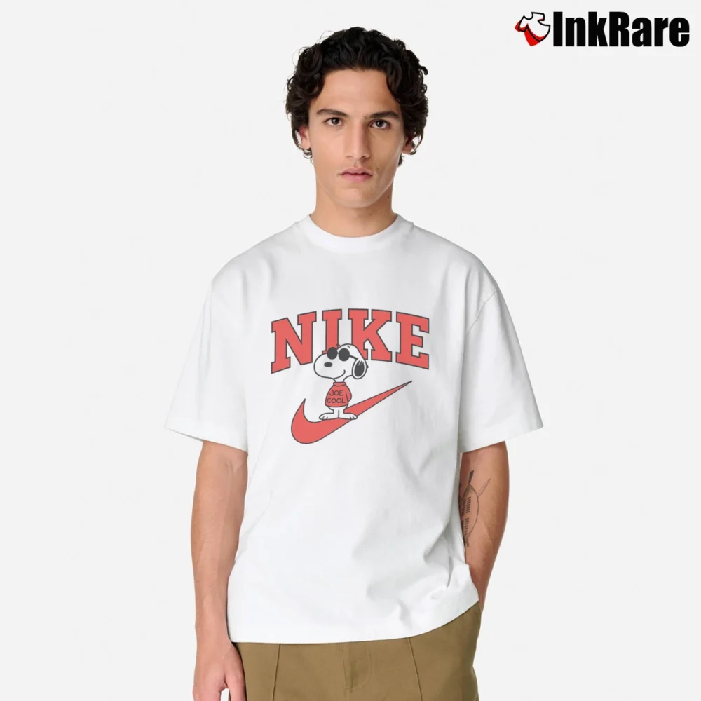 Men’s Nike Joe Cool Snoopy Classic T-Shirt in white | Soft, Breathable Everyday Wear