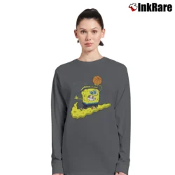 Women’s Nike Kyrie Spongebob Dri Fit Patrick Star Long-Sleeve Top in charcoal | Sleek, Versatile, All-Season