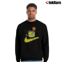 Men’s Nike Kyrie Spongebob Dri Fit Patrick Star Crewneck Sweatshirt in black | Cozy Fabric, Clean Style