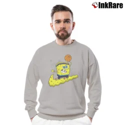 Men’s Nike Kyrie X Spongebob Dri Fit Patrick Star Classic Crewneck Sweatshirt in sport grey | Cozy Fabric, Clean Style