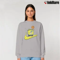 Women’s Nike Kyrie X Spongebob Dri Fit Patrick Star Classic Relaxed Sweatshirt in sport grey | Soft, Laid-Back Vibe