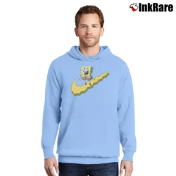 Men’s Nike X Spongebob Collab Parody Pullover Hoodie in light blue | Cozy, Durable, Modern Fit
