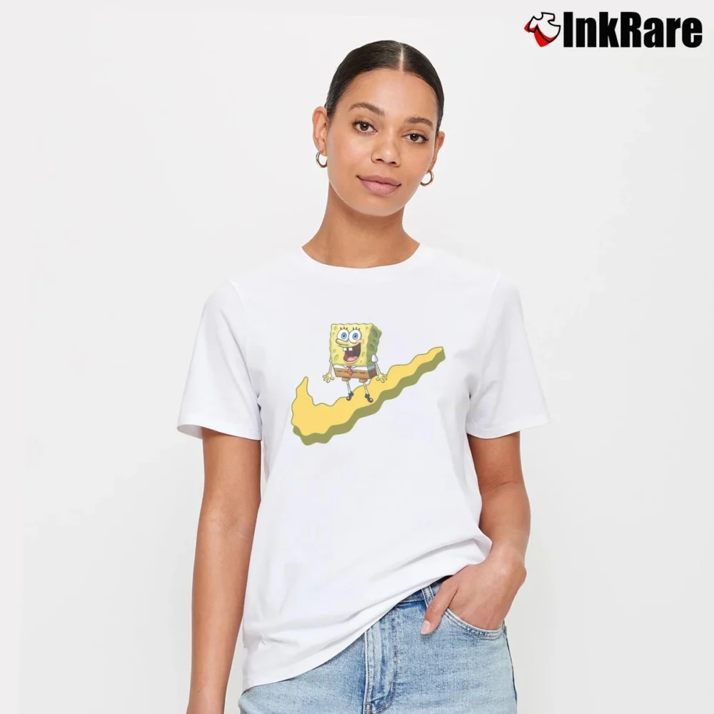 Women’s Nike X Spongebob Collab Parody Signature T-Shirt in white | Soft, Flattering Fit