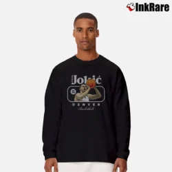 Men’s Nikola Jokic Denver Nuggets Long-Sleeve Shirt in black | Sleek, Lightweight, Year-Round Wear