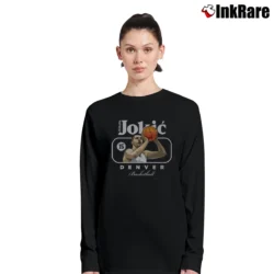 Women’s Nikola Jokic Denver Nuggets Long-Sleeve Top in black | Sleek, Versatile, All-Season