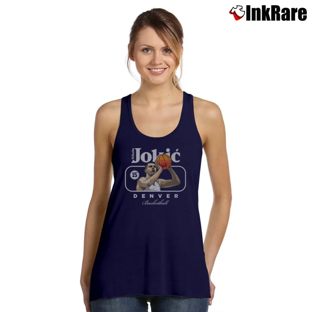 Women’s Nikola Jokic Denver Nuggets Tank Top in navy | Lightweight, Movement-Friendly