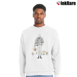 Men’s nikola jokic gru miami heat for NBA Meme and Basketball Fans Crewneck Sweatshirt in white | Cozy Fabric, Clean Style