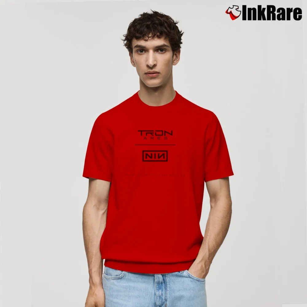Men’s Nin Tron Ares Classic T-Shirt in red | Soft, Breathable Everyday Wear