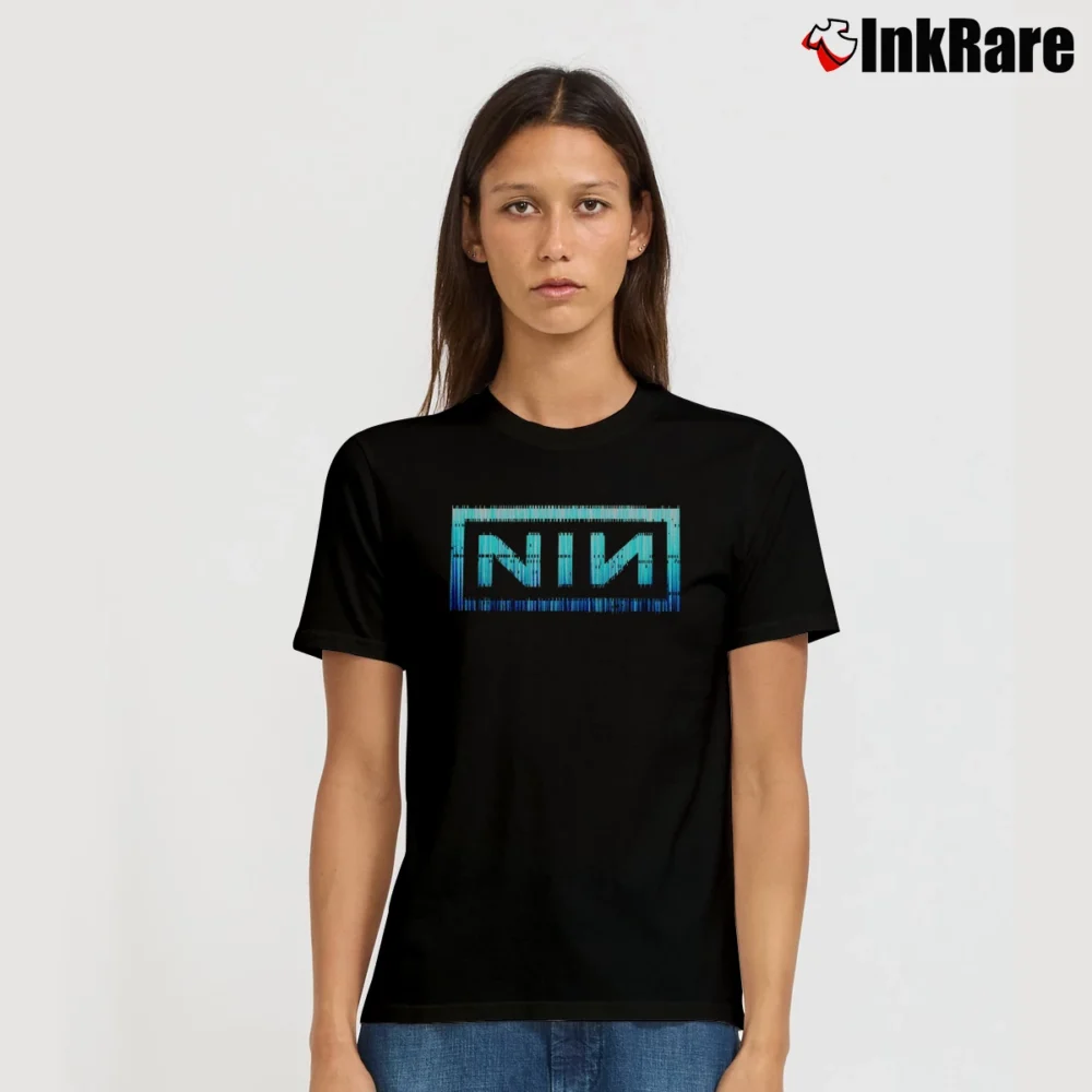 Women’s Nine Inch Nails Logo Signature T-Shirt in black | Soft, Flattering Fit