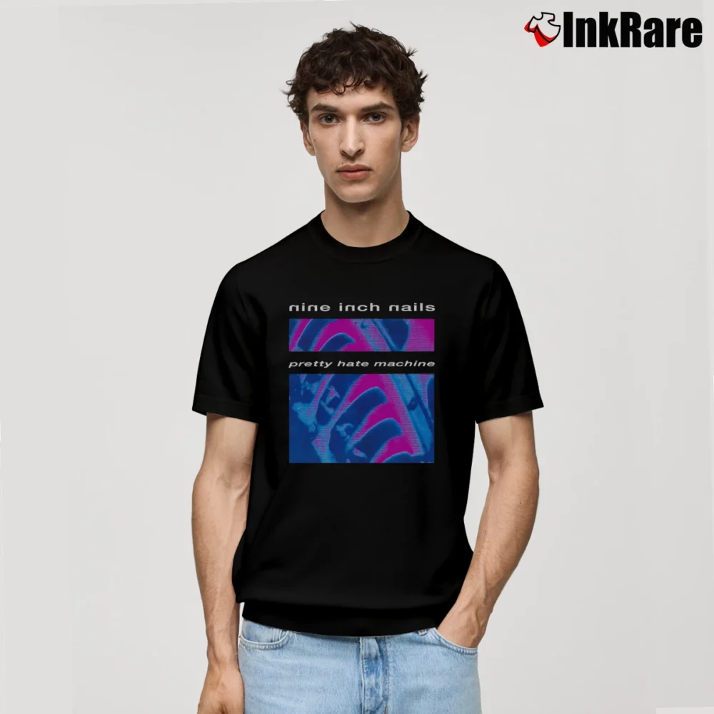 Men’s Nine Inch Nails Pretty Hate Machine Album Classic T-Shirt in black | Soft, Breathable Everyday Wear