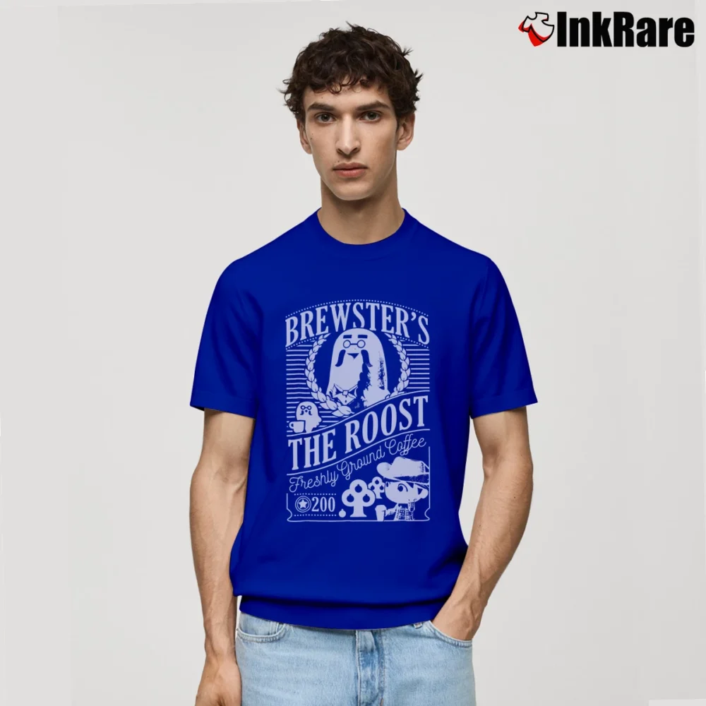 Men’s Nintendo Animal Crossing Brewster The Roost Classic T-Shirt in royal blue | Soft, Breathable Everyday Wear