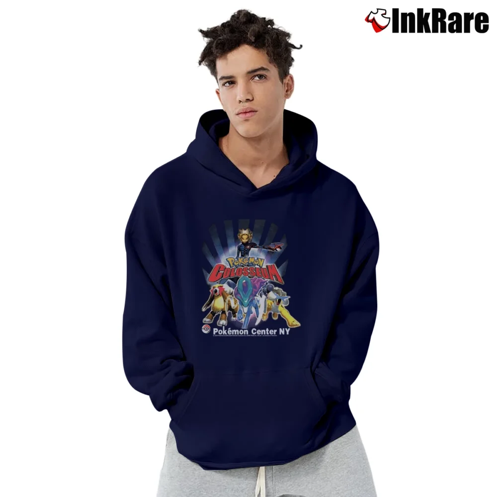 Men’s Nintendo Pokemon Colosseum Retro Pullover Hoodie in navy | Cozy, Durable, Modern Fit
