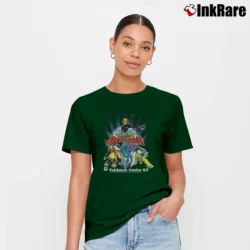 Women’s Nintendo Pokemon Colosseum Retro Signature T-Shirt in forest green | Soft, Flattering Fit