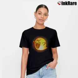 Women’s Nintendo Super Mario Boo Halloween Pumpkin T-Shirt in black | Soft, Flattering Fit