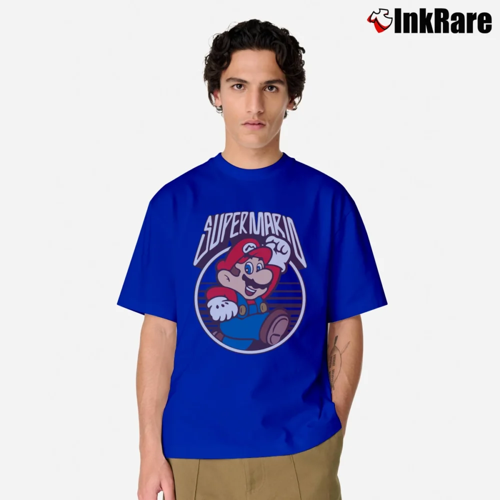 Men’s Nintendo Vintage Jump Classic T-Shirt in royal blue | Soft, Breathable Everyday Wear