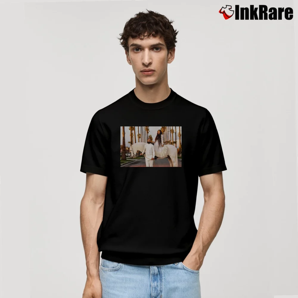 Men’s Nipsey Hussle Lauren London Classic T-Shirt in black | Soft, Breathable Everyday Wear