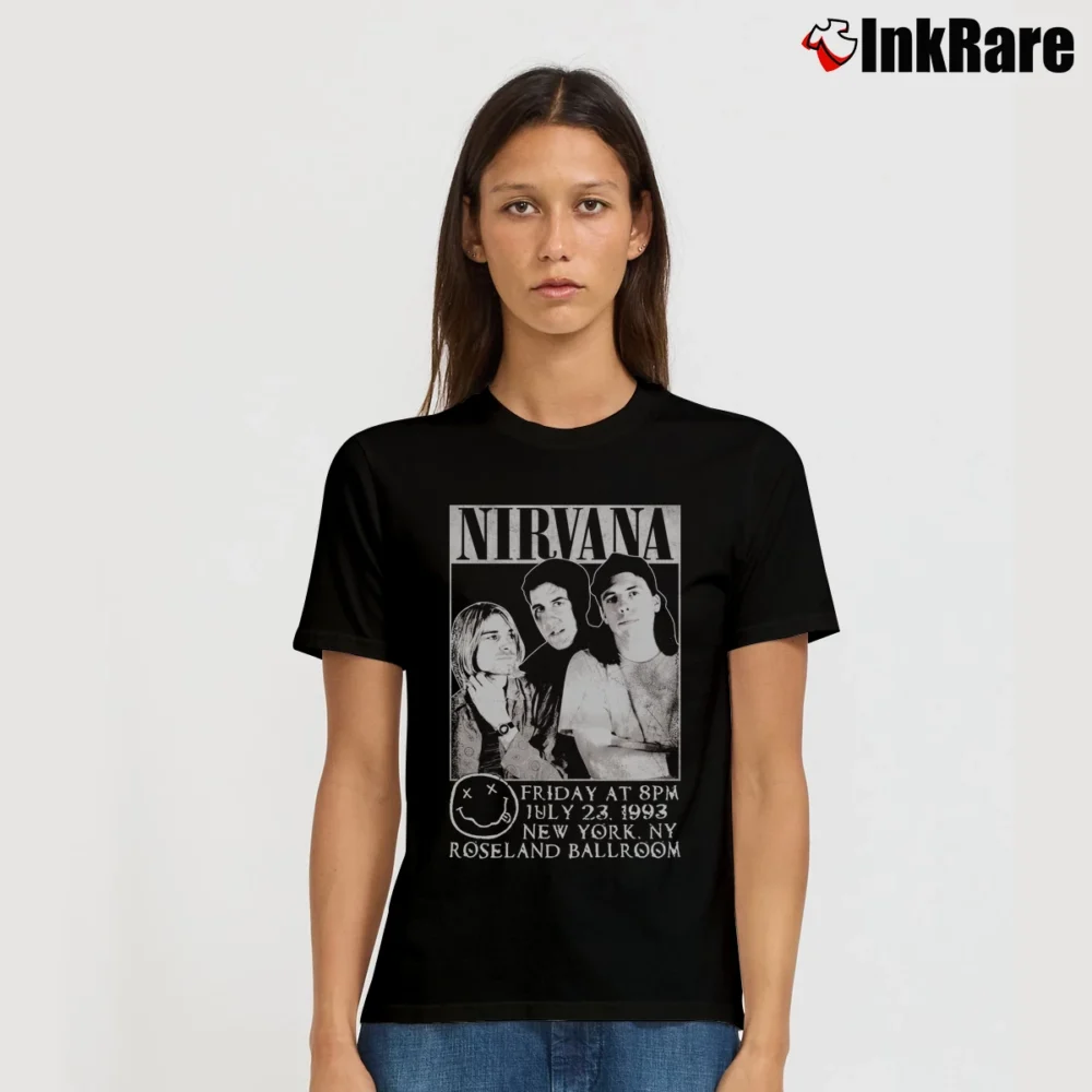 Women’s Nirvana Roseland Ballroom Signature T-Shirt in black | Soft, Flattering Fit