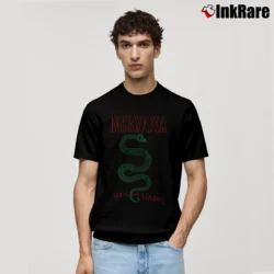 Men’s Nirvana Serve The Servants Serpent Classic T-Shirt in black | Soft, Breathable Everyday Wear