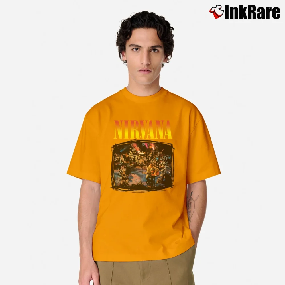 Men’s Nirvana Unplugged Dress Classic T-Shirt in orange | Soft, Breathable Everyday Wear