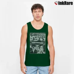 Men’s Nissan Skyline GTR Godzilla Japanese Drift King Tank Top in forest green | Breathable, Active-Friendly Design