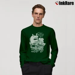 Men’s Nissan Skyline GTR R33 Godzilla JDM Car Enthusiast Long-Sleeve Shirt in forest green | Sleek, Lightweight, Year-Round Wear