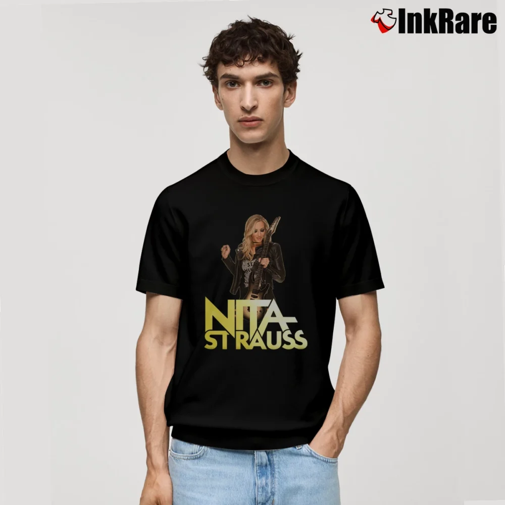 Men’s Nita Strauss Us Tour 2019 Black Classic T-Shirt in black | Soft, Breathable Everyday Wear