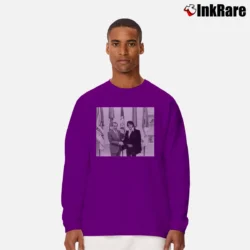 Men’s Nixon And Elvis Graphic Long-Sleeve Shirt in purple | Sleek, Lightweight, Year-Round Wear