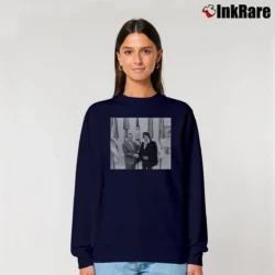 Women’s Nixon And Elvis Graphic Relaxed Sweatshirt in navy | Soft, Laid-Back Vibe