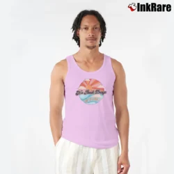 Men’s No Bad Days Distressed Graphic Tank Top in light pink | Breathable, Active-Friendly Design