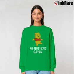 Women’s No Bothers Given Disney Teeturtle Relaxed Sweatshirt in irish green | Soft, Laid-Back Vibe