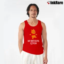 Men’s No Bothers Given Disney Teeturtle Tank Top in red | Breathable, Active-Friendly Design