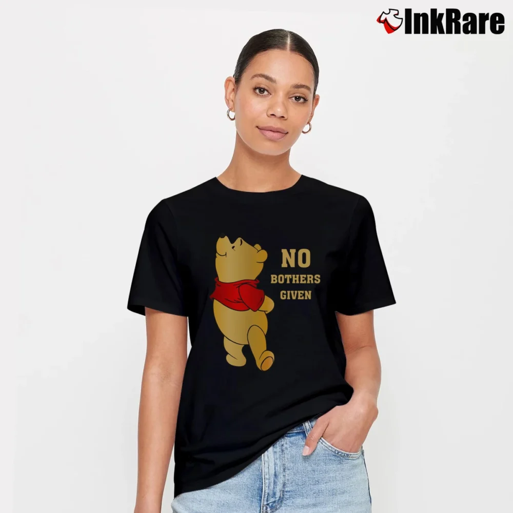 Women’s No Bothers Given Statement Signature T-Shirt in black | Soft, Flattering Fit