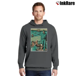 Men’s No Country For Old Men Retro Poster Pullover Hoodie in charcoal | Cozy, Durable, Modern Fit