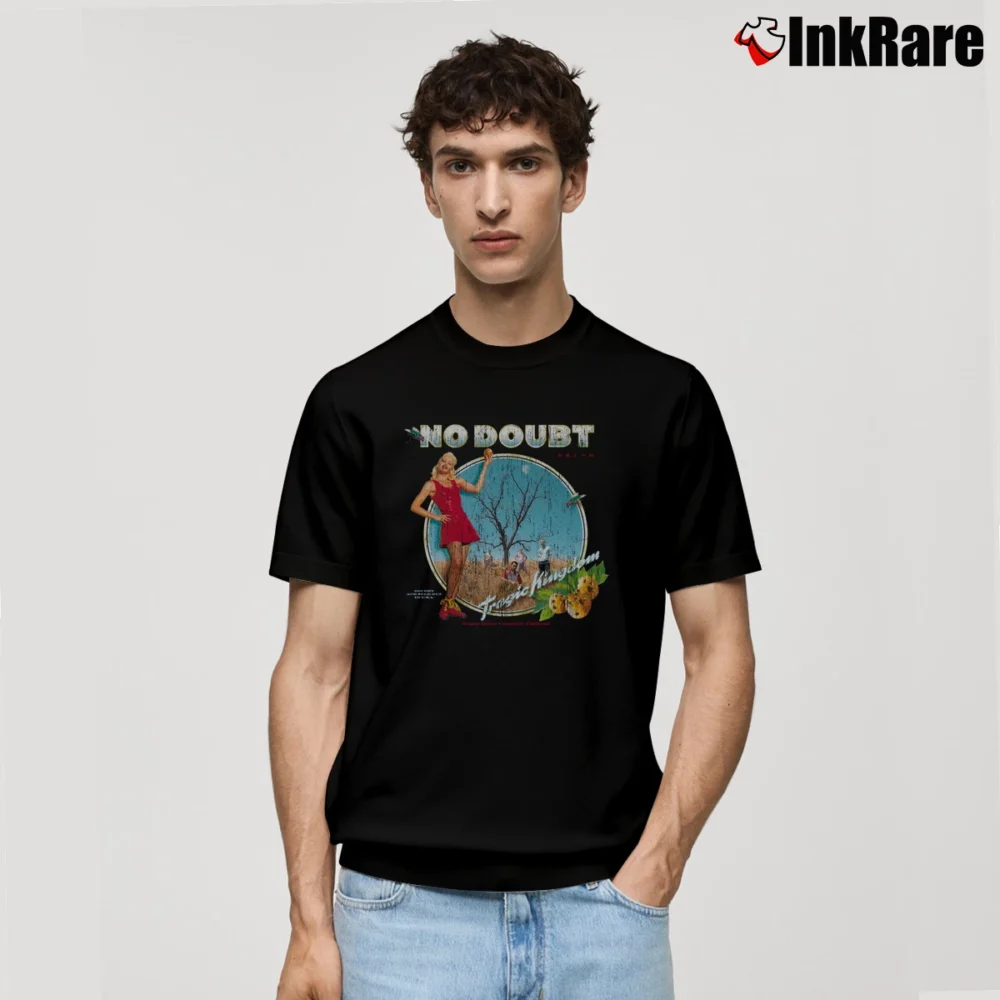 Men’s No Doubt Tragic Kingdom Girls Band Classic T-Shirt in black | Soft, Breathable Everyday Wear